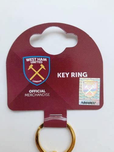 West Ham United Big Crest One Side Key Ring Official Product Keyrings