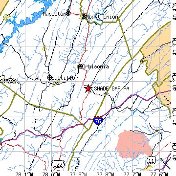 Shade Gap, Pennsylvania (PA) ~ population data, races, housing & economy