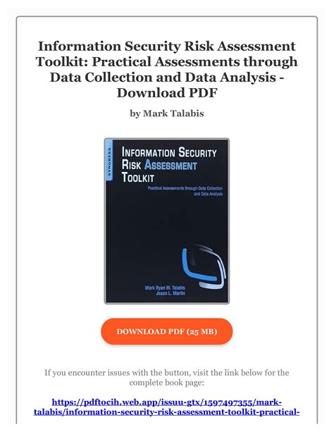 Ebook Information Security Risk Assessment Toolkit Practical Assessments Through Data