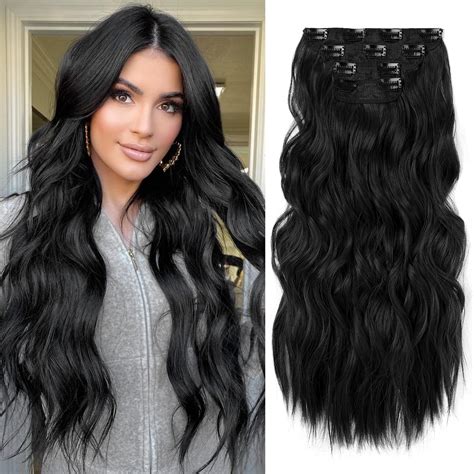 Amazon Missme Clip In Hair Extensions Real Human Hair In G