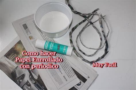 Como Hacer Hilo Cordon De Papel Periodico Sobres De Papel Como Hacer