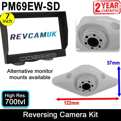 Reversing Cameras Uk Ltd 7 Slimline Monitor Reversing Camera Kits