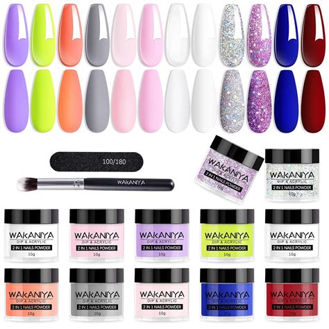 Amazon Wakaniya Dipping Powder Colors Dip Nail Powder Starter