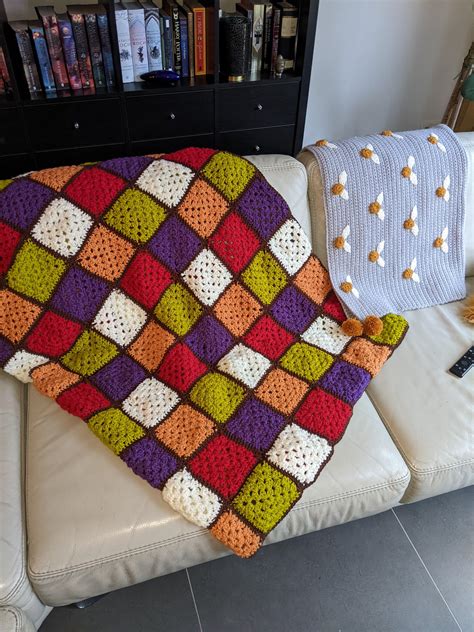 Finished My First Ever Project Weasley Blanket From The Harry Potter