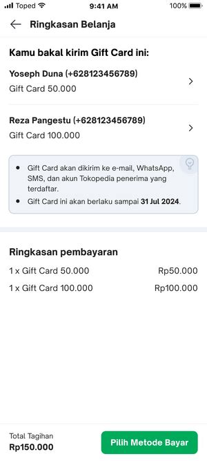 Bagaimana Cara Membeli Gift Card Tokopedia Care