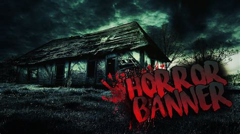 Horror Banner Speed Art Youtube