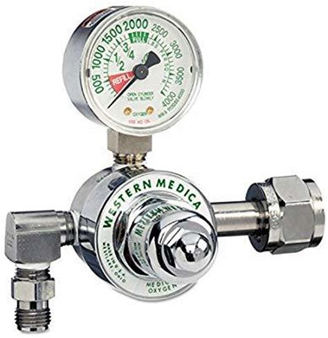 Brass Single Stage Oxygen Regulator 100 Psi Live Action Safety