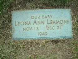 Leona Ann Leamons M Morial Find A Grave