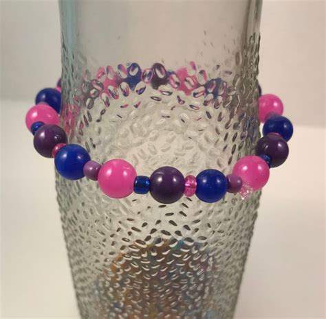 Bisexual Bracelet Lgbtq Gay Jewelry Pride Flag Bracelet Bi Etsy Nederland