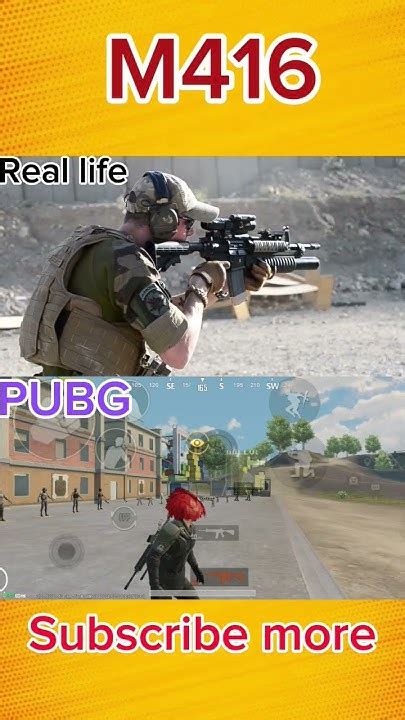 Pubg Vs Real Life M416😱viralvideo Shorts Pubgshortsupport