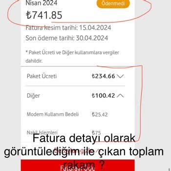 Vodafone Net Fatura Detay Ikayetleri Ikayetvar