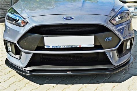 Front Splitter V Ford Focus Rs Mk Gloss Black Our Offer Ford