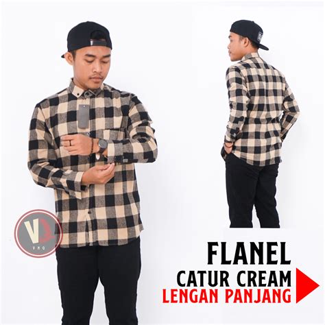 Jual Kemeja Flanel Pria Lengan Panjang Motif Kotak Kotak Kualitas