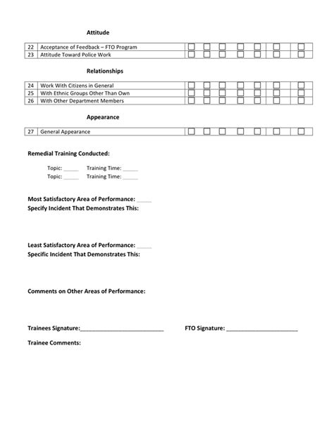 Police Daily Training Observation Report In Word And Pdf Formats Page