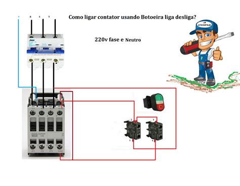 Esquema De Ligação De Chave Boia Contator BRAINCP