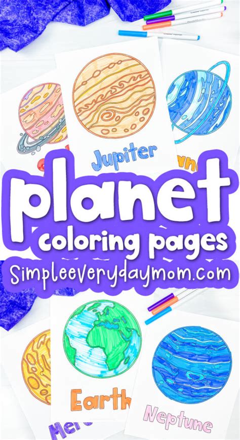 8 Planets Coloring Pages