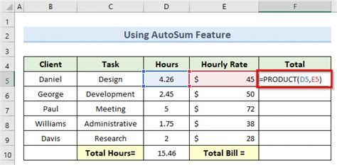 How To Calculate Billable Hours In Excel 4 Effective Ways