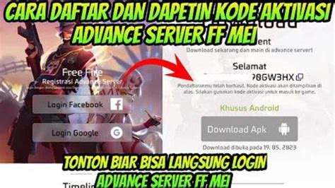 Buruan Ambil 30 Kode Aktivasi Terbaru Untuk Free Fire FF Advance