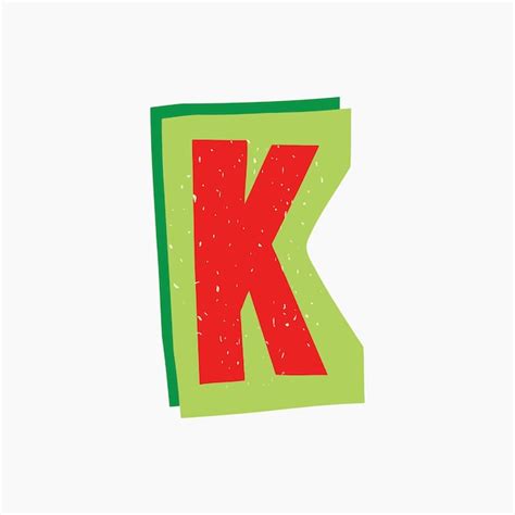 Premium Vector | Letter K Magazine CutOut Element