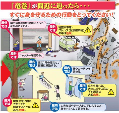 竜巻から身を守るために【竜巻注意情報】 富里市