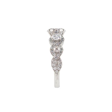 Helix Diamond Trilogy Engagement Ring Dalia Daou Jewellery London