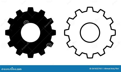 Iconos De Engranajes Iconos De La Rueda De Engranajes Negros Conjunto