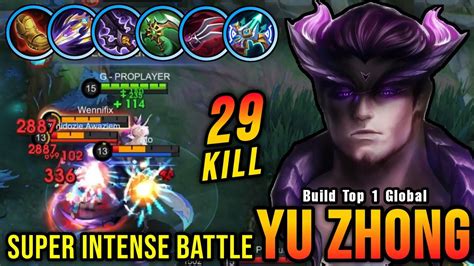 Super Intense Battle 29 Kills Yu Zhong Insane Atk Speed Build Build