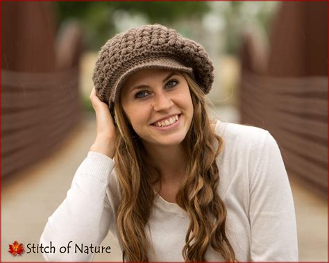 Crochet Pattern The Madison Scally Cap Newsboy Hat Slouchy Etsy