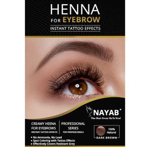 Dark Brown Henna For Eyebrow | Nayab Henna