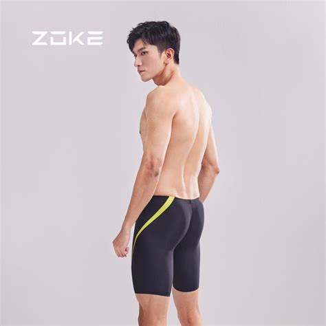 Zoke Men`s Swimming Trunks For Professional Swimming Training Quick Dry