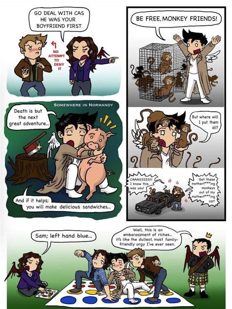 Funny Supernatural Fanart Supernatural Funny Supernatural Comic Supernatural Cartoon