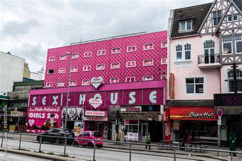 Pink Palace Sex House In St Pauli Hamburg Germany Stock Foto