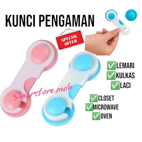 Jual KUNCI PENGAMAN LACI LEMARI KULKAS PENGAMAN PINTU KULKAS LEMARI