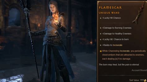 Flamescar In Diablo 4 How To Get Unique Effects Affixes And More