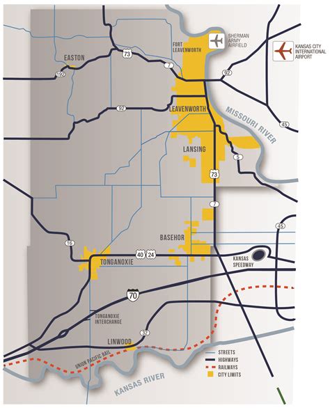 Leavenworth County Map