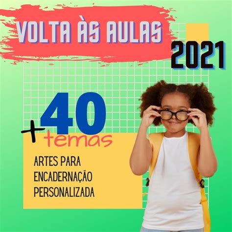 Combo Volta Às Aulas 2021 Artes para Encadernação Elo7