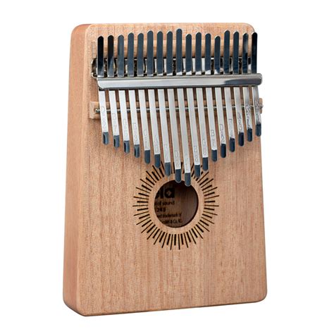 Kalimba Natural Mahagoni 17 Sela Set Kalimba Polstertasche Und