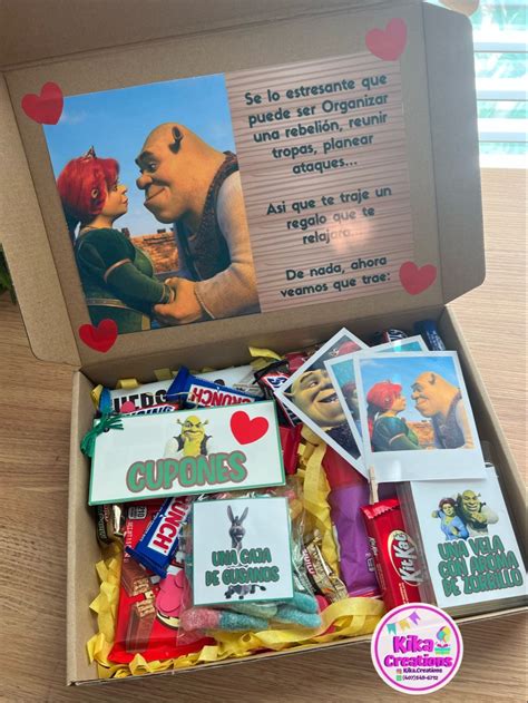 Caja Personalizada De Shrek Instagram Kika Creations Manualidades