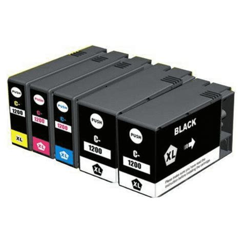 Pack High Yield Compatible Black Cyan Magenta Yellow Ink Cartridge