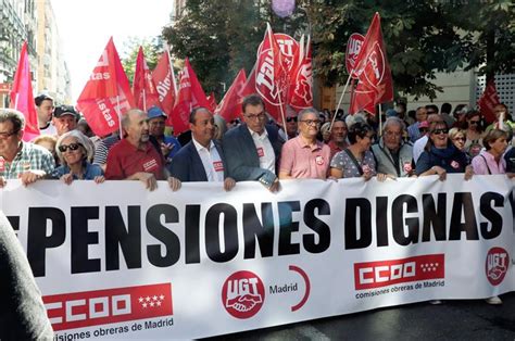 Cc Oo Miteco Mapa Pensiones Ccoo Y Ugt Acuerdan Una Mejora De La