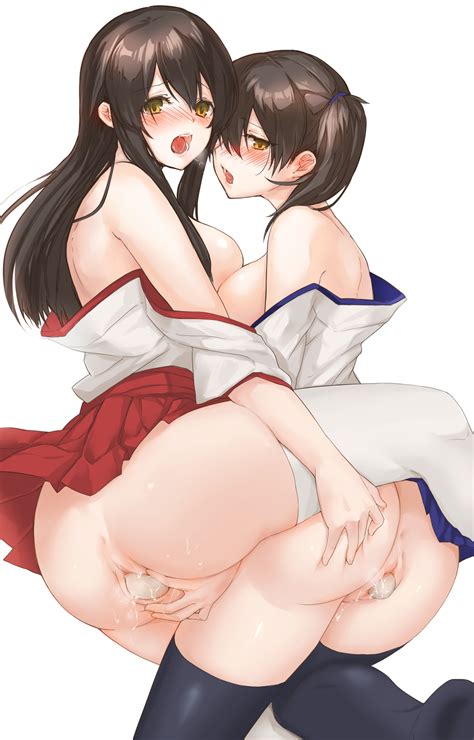 Kaga And Akagi Kantai Collection Drawn By Fukuroumori Danbooru