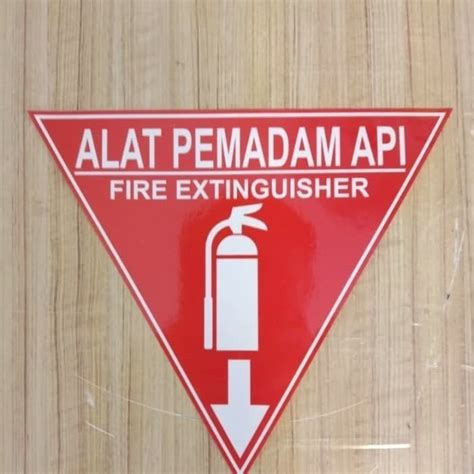 Jual Sign Akrilik Apar Segitiga Uk X Akrilik Alat Pemadam