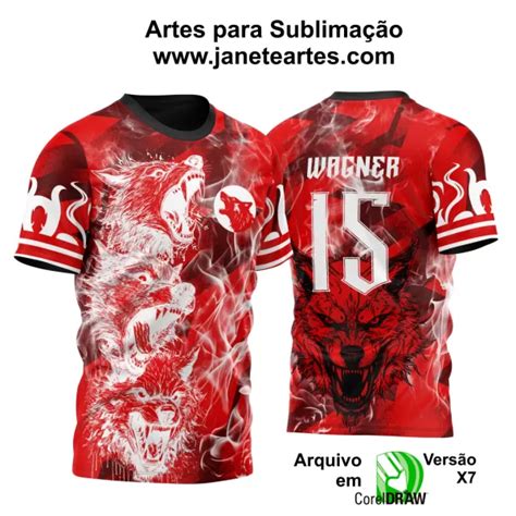 Arte Vetor Camisa Interclasse 2024 Quatro Lobos Modelo 02