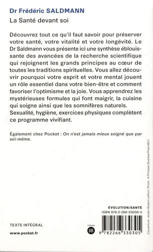 La Sant Devant Soi Le Secret Mill Naire Qui De Fr D Ric Saldmann