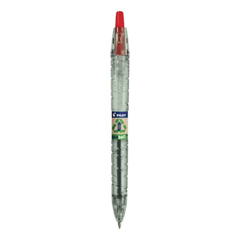 STYLO BILLE PILOT B2P ECOBALL MEDIUM ROUGE RETRACTABLE