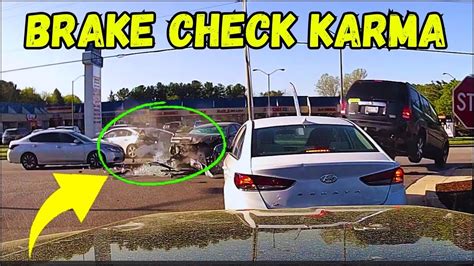 BEST OF ROAD RAGE Brake Check Karens Bad Drivers Instant Karma