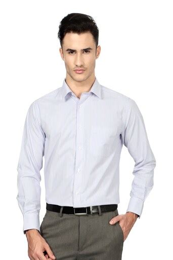 Buy Men White Regular Fit Formal Full Sleeves Formal Shirt Online