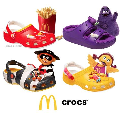 Así es la vibrante colaboración de McDonalds x Crocs la sandalia