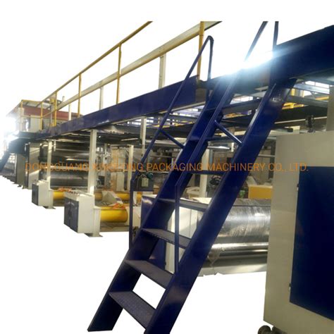 Layers Corrugated Cardboard Production Line Paper Folding Box