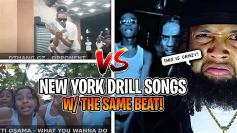 NEW YORK DRILL SONGS WITH THE SAME BEAT Ft Notti Osama Kyle Richh